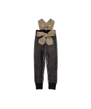 Mabli FFYN Wool Knit Suspender Pants - Dark Chocolate/Biscotti
