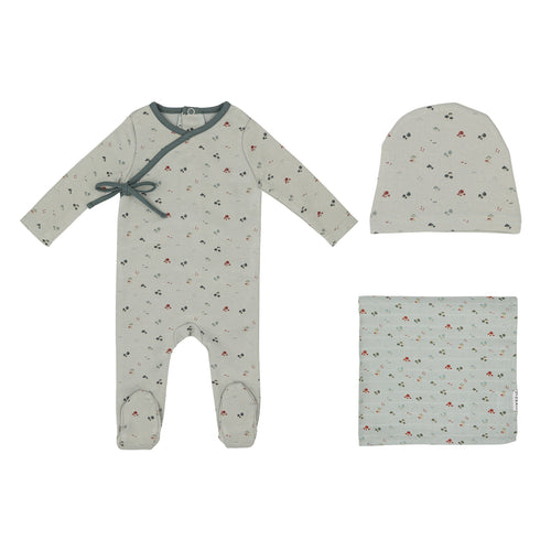 Mini Label Boys Printed Mushroom Layette Set