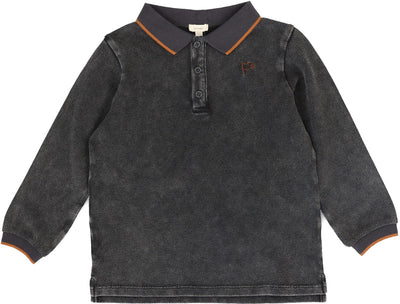Lil Legs Stitch Studio Polo - Off Black