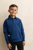 Heven Boys Polo Sweatshirt H41 - Blue