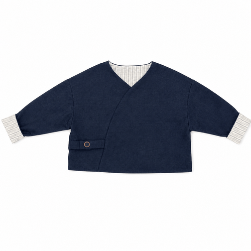 Calla Lili Boys Wrap Blazer - Blue