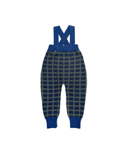 Load image into Gallery viewer, Mabli Brae Wool Knit Suspender Pants - Deep Sea