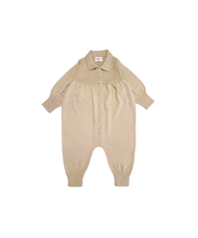 Load image into Gallery viewer, Mabli Artist Wool Knit Romper - Biscotti