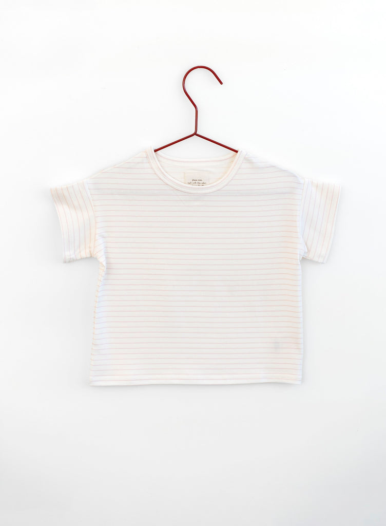 Please Mom Pink Stripe T-shirt (Short Sleeve)