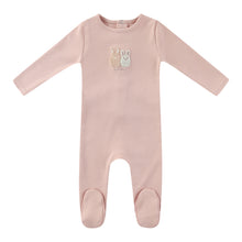 Load image into Gallery viewer, Mini Label Pink Sherpa Bunny Footie