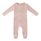 Mini Label Pink Sherpa Bunny Footie