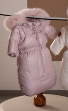 Load image into Gallery viewer, Mantel Padded Jacket With Zippered Gathered Overall - Light Pink