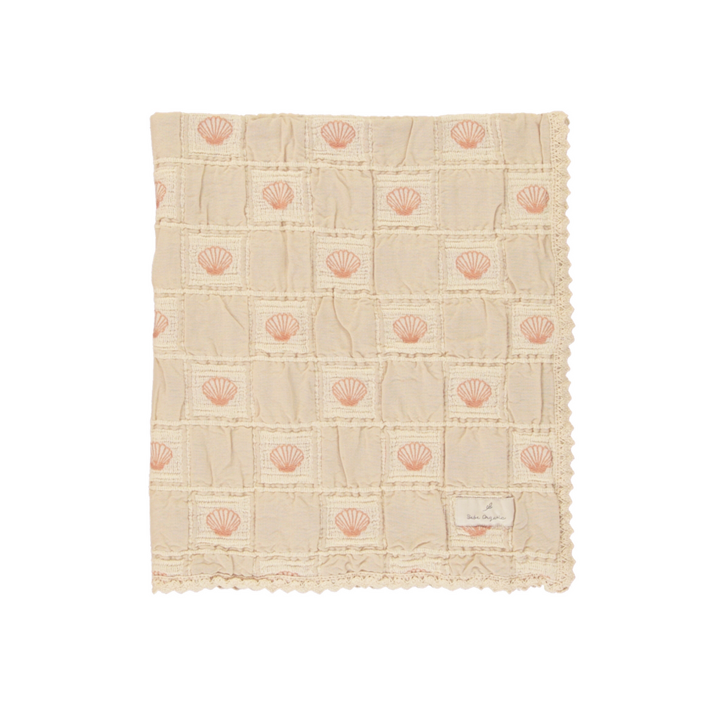 Bebe Organic Shell Blanket - Pink