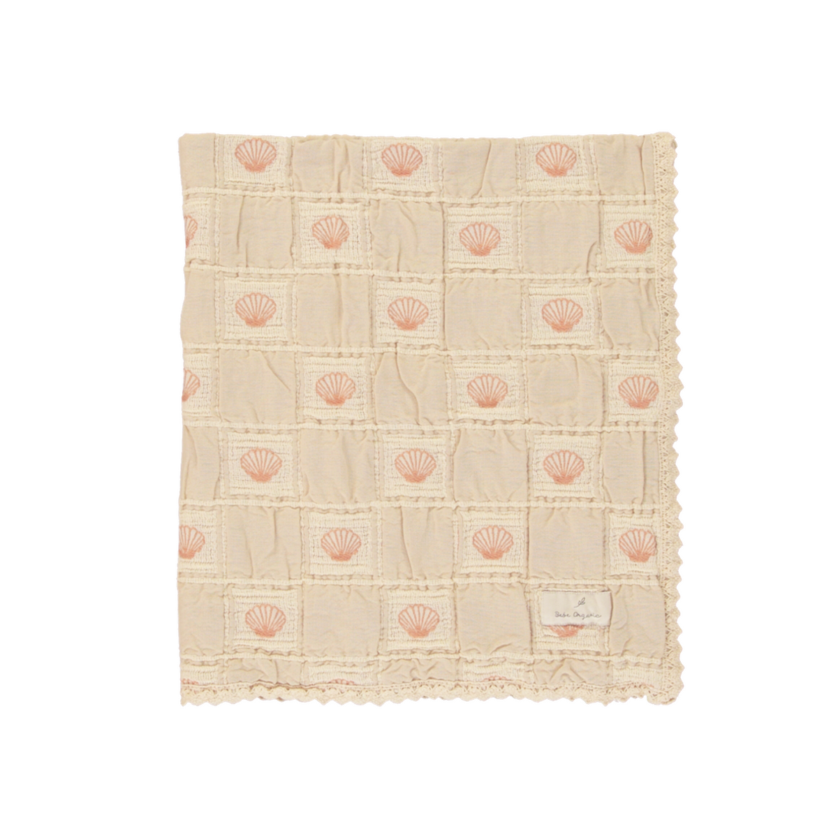 Bebe Shell Bebe Organic Shell Blanket - Pink – Moonlight