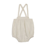 Lil Legs Linen Suspender Bloomers - Cream