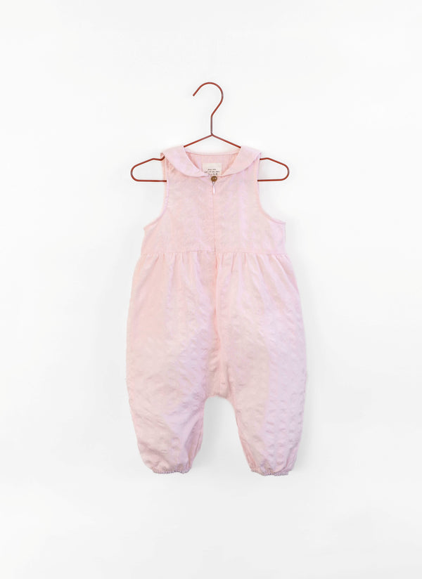 Please Mom Pink Seersucker Romper