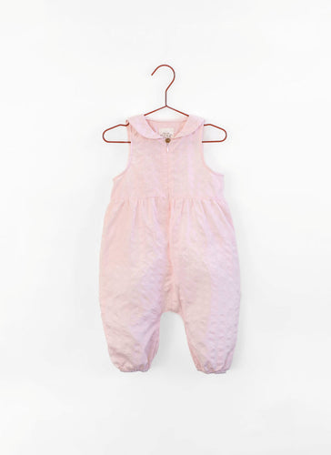 Please Mom Pink Seersucker Romper