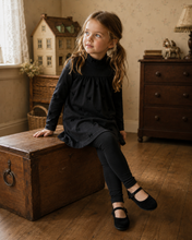 Load image into Gallery viewer, Little Label 2Pc All Over Bow Print Robe Set - Black