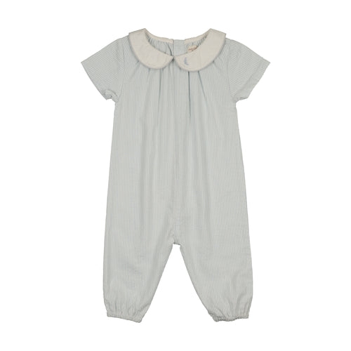 Lil Legs Sunny Blossoms Long Romper - Clear Blue