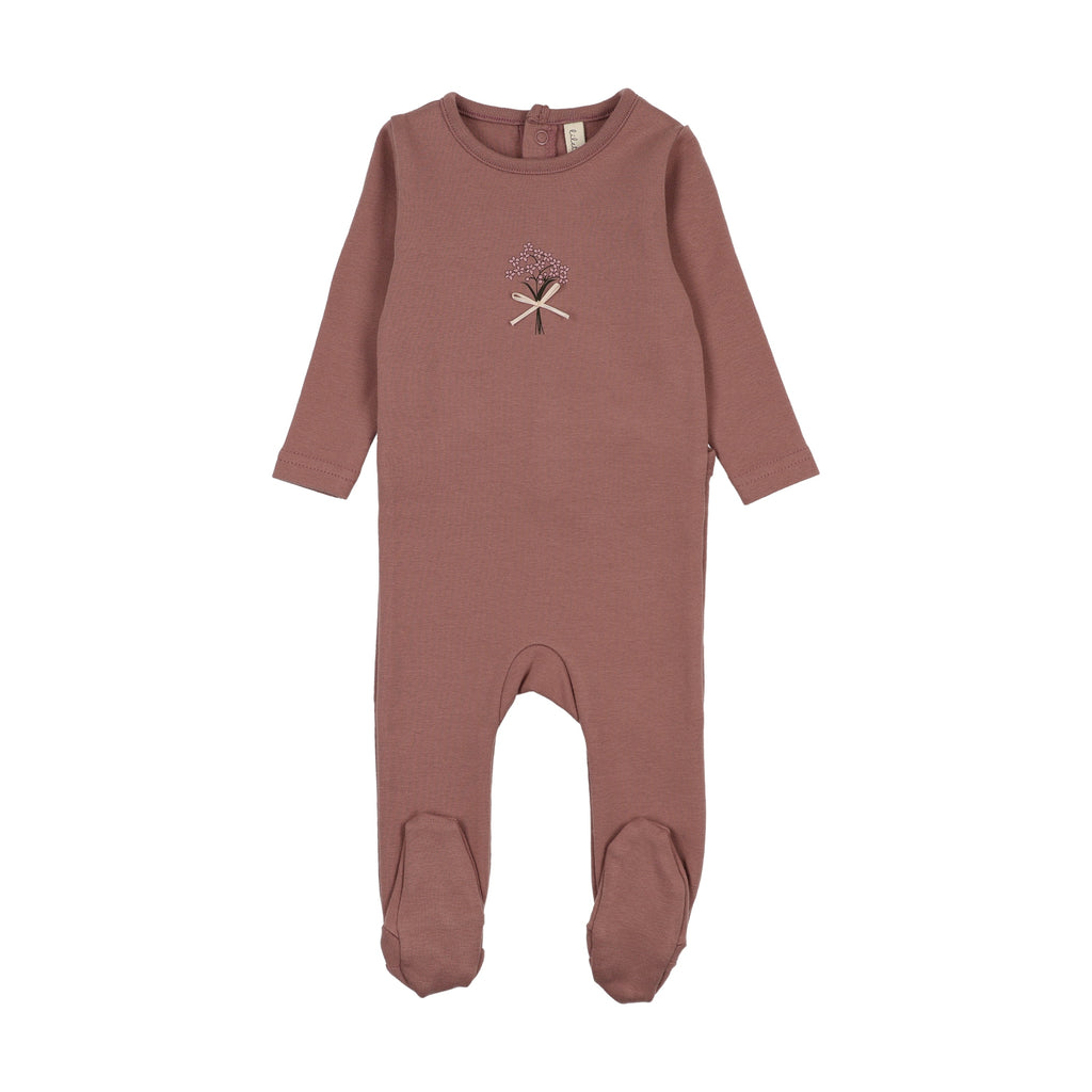 Lilette Bouquet Graphic Footie - Mauve