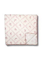 Load image into Gallery viewer, Little Threads Mauve Lattice Muslin Blanket