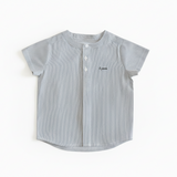 Little Parni Boys Striped Shirt (K651) - Black