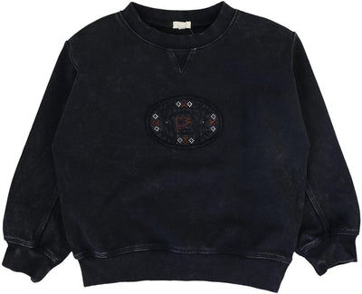 Lil Legs Stitch Studio Boys Sweatshirt - Off Black