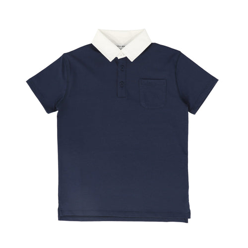 Little Parni LP Embroidered Polo (K605) - Navy Blue
