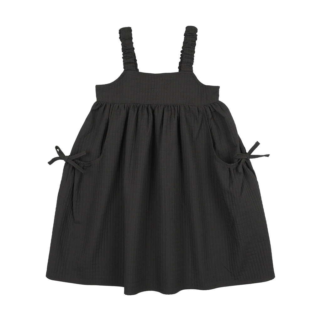 Lil Legs Jacquard Dress - Black