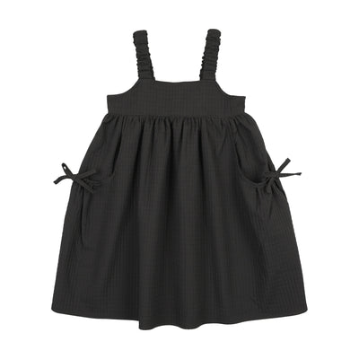 Lil Legs Jacquard Dress - Black