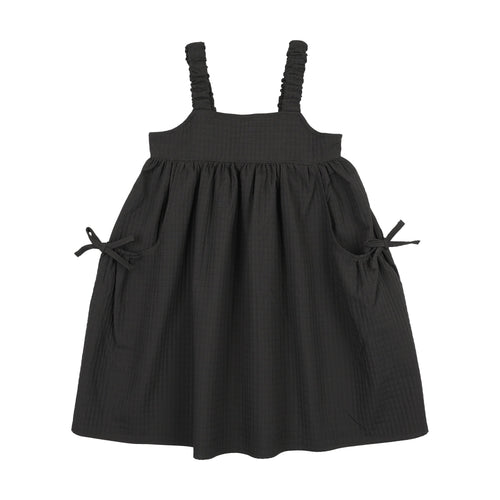 Lil Legs Jacquard Dress - Black