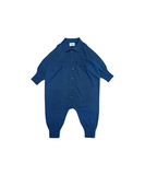 Mabli Artist Wool Knit Romper - Deep Sea Melange