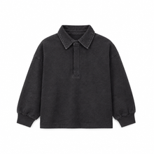 Load image into Gallery viewer, Little Parni Boys Denim Collar Polo (K700) - Grey