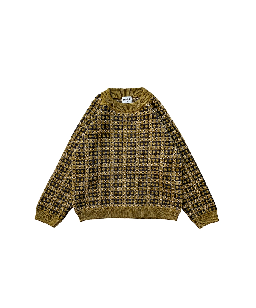Mabli Brae Wool Knit Pullover - Golden Olive