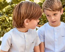 Load image into Gallery viewer, Little Parni Boys Striped Shirt (K651) - Black