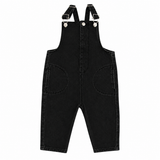 Little Parni Denim Overalls (K704) - Black Denim