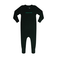 Load image into Gallery viewer, Heven Because It's Heven Footie - Black/Green (PJ17)