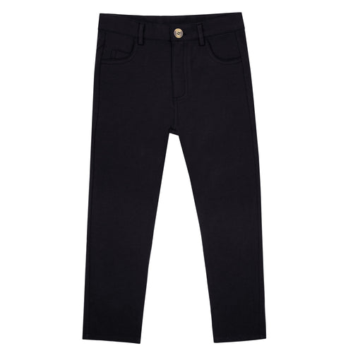 Crew Basics Slim Knit Stretch Pants - Black
