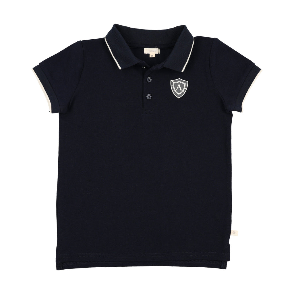 Lil Legs Logo Polo - Navy (Short Sleeve)