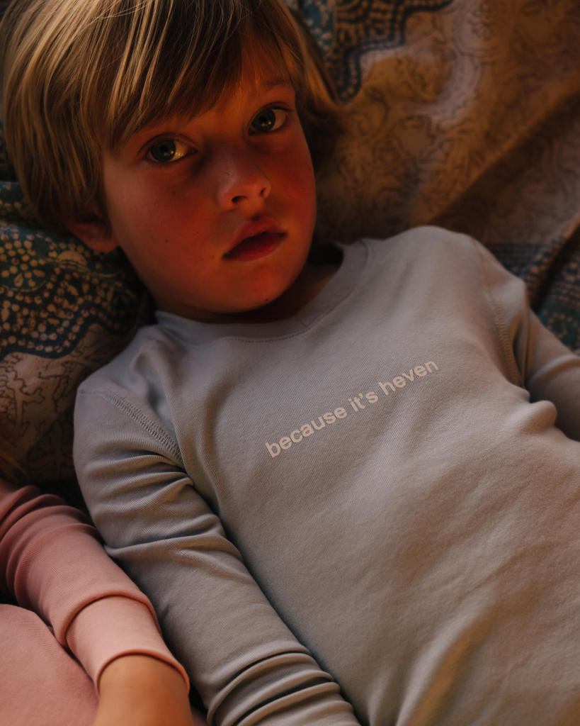 Heven Because It's Heaven Pajamas - Blue (PJ13)