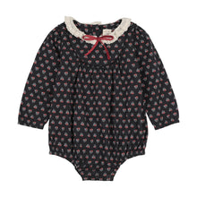 Load image into Gallery viewer, Lil Legs Home Garden Girls Romper - Navy Print