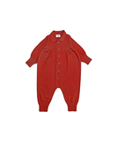 Mabli Artist Wool Knit Romper - Ruby