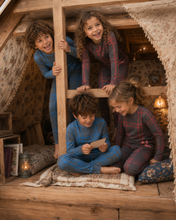 Load image into Gallery viewer, Little Label Red Plaid Logo Pajamas