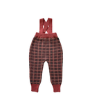 Mabli Brae Wool Knit Suspender Pants - Winter Rose