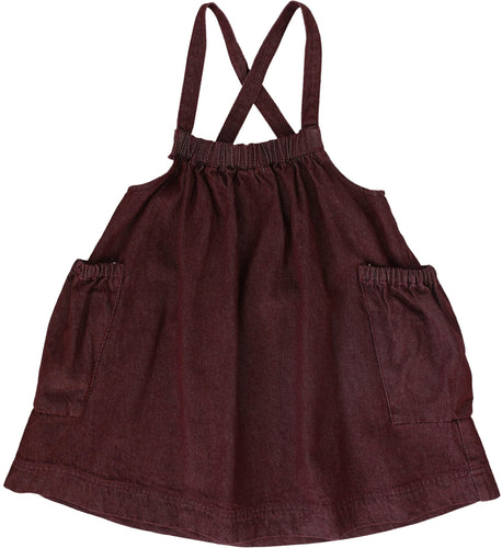 Lil Legs Rugged Threads Jumper - Burgundy Denim