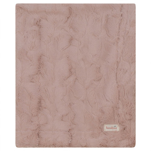 Bondoux Fuzzy Blanket - Mauve Pink