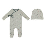 Mini Label Boys Printed Mushroom Footie And Hat