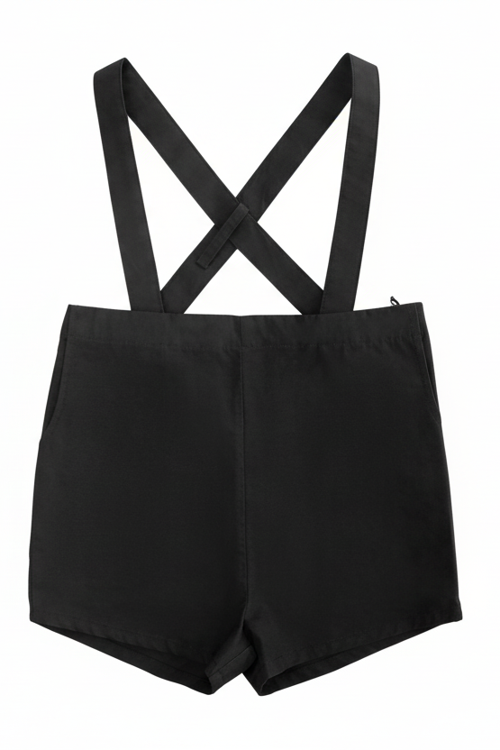 Little Parni Boys Cotton Shorts (K659) - Black