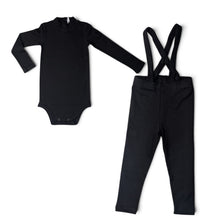 Load image into Gallery viewer, Little Parni Onesie And Overall Set (K725) - Black