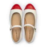 Little Parni Mary Jane Shoes (B-002) - White/Red