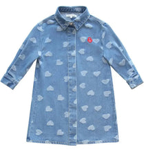 Load image into Gallery viewer, Little Parni Heart Dress (K598) - Denim