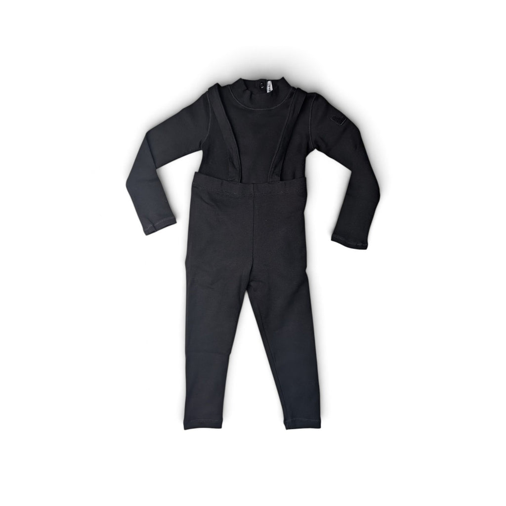 Little Parni Onesie And Overall Set (K725) - Black