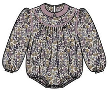 Load image into Gallery viewer, Lil Legs Home Garden Girls Romper - Oxford Tan Print