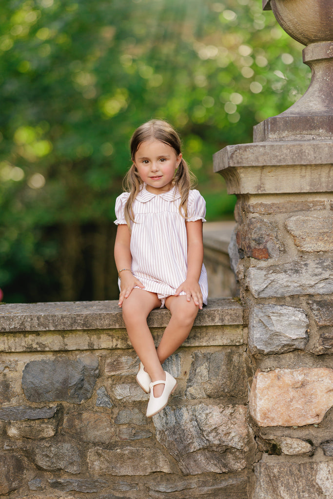 Velvette Label Pink Stripe Baby Set