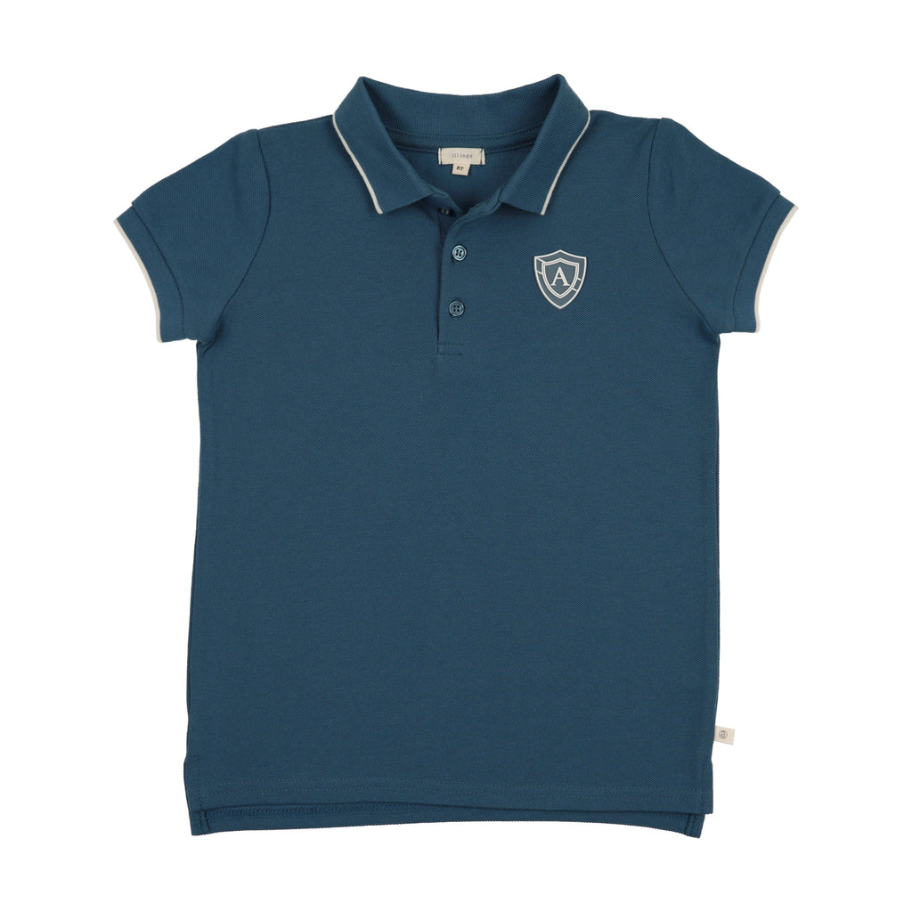 Lil Legs Logo Polo - Slate (Short Sleeve)
